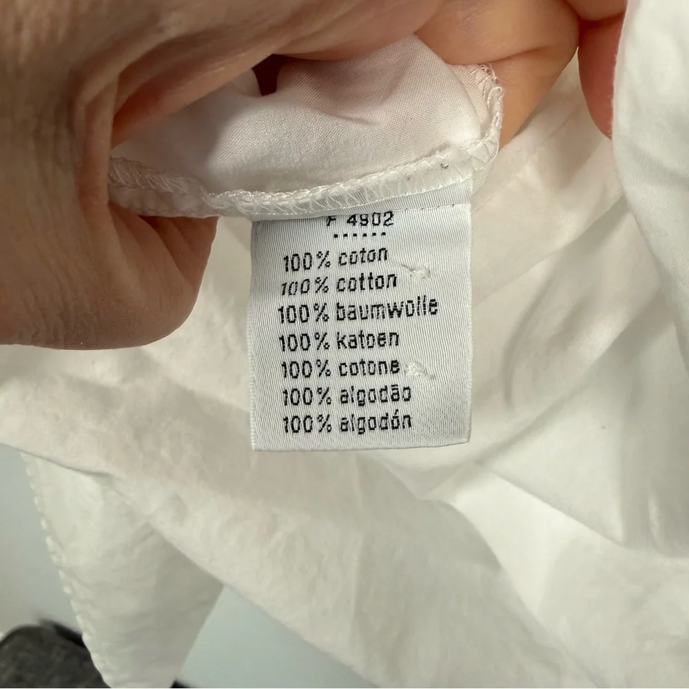 Lacoste Classic White Button-Up Tunic with Belt, Size 36 (S), 100% Cotton - Picture 7 of 14